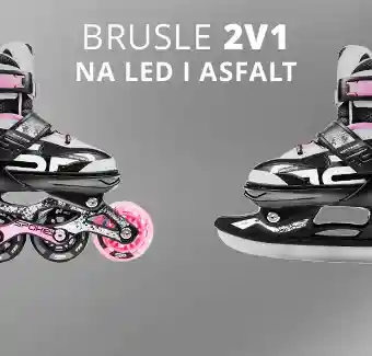 Děské lední brusle 2v1
