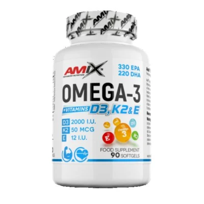 Amix Omega 3 D3+K2+E 90 kapslí