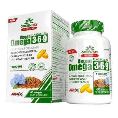 Amix ProVegan Omega 3-6-9 60 kapslí Amix ProVegan Omega 3-6-9 60 kapslí