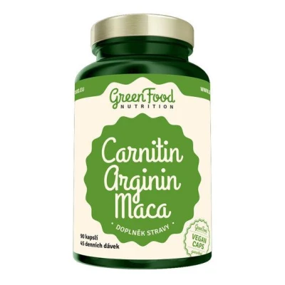 GreenFood Carnitin Arginin Maca 90 kapslí GreenFood Carnitin Arginin Maca 90 kapslí