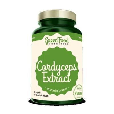 GreenFood Cordyceps extract 90 kapslí