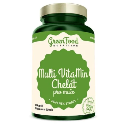 GreenFood Multi VitaMin Chelát pro muže 90 kapslí