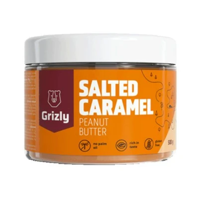 Grizly Arašídový krém slaný karamel 500g Grizly Arašídový krém slaný karamel 500g