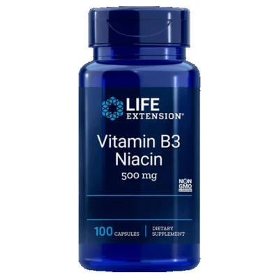 Life Extension Vitamin B3 Niacin 100 kapslí