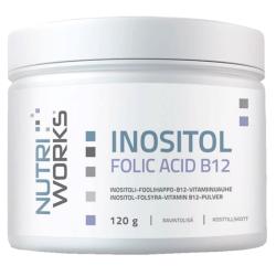 NutriWorks Inositol Folic Acid B12 120g