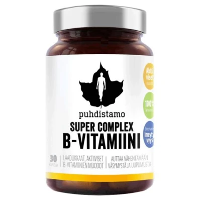 Puhdistamo Super Vitamin B Complex 60 kapslí Puhdistamo Super Vitamin B Complex 60 kapslí