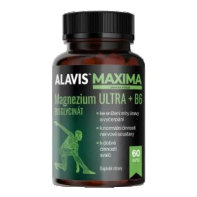 Alavis Maxima Magnezium ULTRA + B6 60 kapslí Alavis Maxima Magnezium ULTRA + B6 60 kapslí