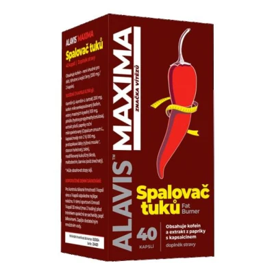 Alavis Maxima Spalovač tuků 40 kapslí Alavis Maxima Spalovač tuků 40 kapslí