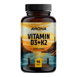 Aroha Vitamin D3+K2 90 kapslí