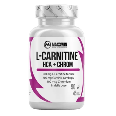 MaxxWin L-Carnitine + HCA + CHROM 90 kapslí