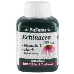 MedPharma Echinacea + vitamin C + zinek 100mg 107 tablet MedPharma Echinacea + vitamin C + zinek 100mg 107 tablet