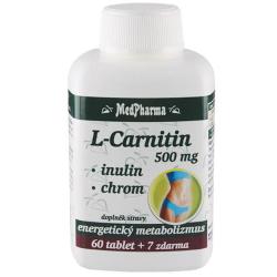 MedPharma L-Carnitín 500 mg + inulín + chróm 67 tabliet