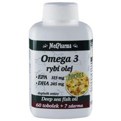 MedPharma Omega 3 rybí olej FORTE 67 tabliet