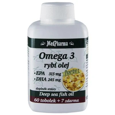 MedPharma Omega 3 rybí olej FORTE 67 tablet MedPharma Omega 3 rybí olej FORTE 67 tablet