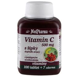 MedPharma Vitamín C 500mg s šípkami 107 tabliet