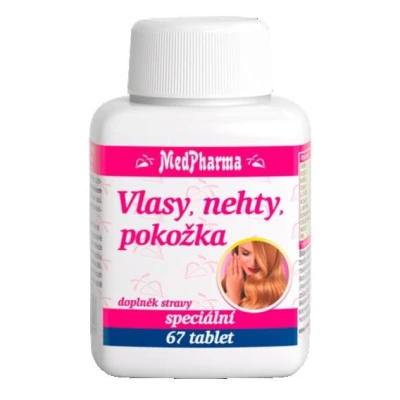 MedPharma Vlasy, kůže, nehty 67 tablet MedPharma Vlasy, kůže, nehty 67 tablet