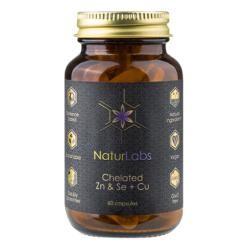 NaturLabs Zinek Selen chelátové + Měď 60 kapslí NaturLabs Zinek Selen chelátové + Měď 60 kapslí