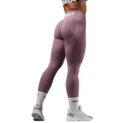 Nebbia Bezešvé extra push-up legíny s vysokým pasem FLOW SEAMLESS 496