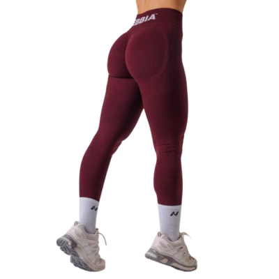 Nebbia Bezešvé extra push-up legíny s vysokým pasem FLOW SEAMLESS 496