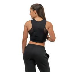 Nebbia Dámsky crop top s vysokou podporou INTENSE Mesh 842