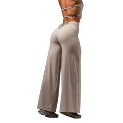 Nebbia Deni x NEBBIA Flared kalhoty s vysokým pasem 312