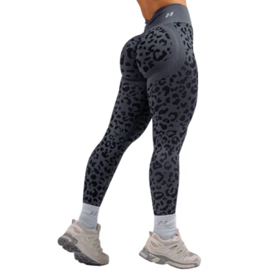 Nebbia Kompresní push-up legíny s leopardím vzorem PRIMAL 849