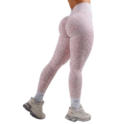 Nebbia Kompresní push-up legíny s leopardím vzorem PRIMAL 849