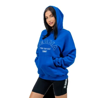 Nebbia Oversize mikina s kapucí GYM RAT 256