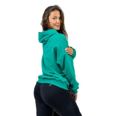 Nebbia Oversize mikina s kapucí GYM RAT 256