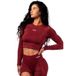 Nebbia Seamless crop top s dlouhým rukávem POWER 892
