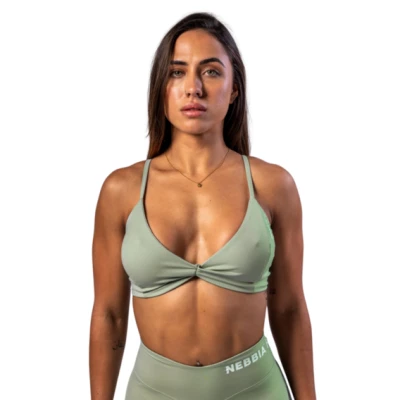Nebbia Sportovní podprsenka se střední podporou TWIST-KNOT 423
