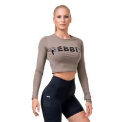 Nebbia SPORTY HERO crop top s dlouhým rukávem 585