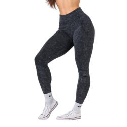Nebbia Washed legíny s vysokým pásom GYM WARRIOR 776