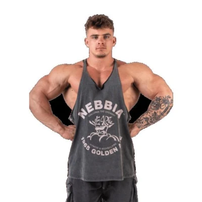 Nebbia Washed muscle back stringer GOLDEN AGE 791