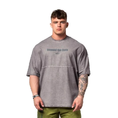 Nebbia Washed-off Oversized tričko NO SHORTCUTS 369