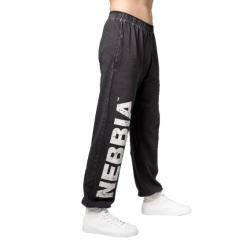 Nebbia Washed-off voľné baggy tepláky s vreckami GYM BRO 373 Nebbia Washed-off voľné baggy tepláky s vreckami GYM BRO 373