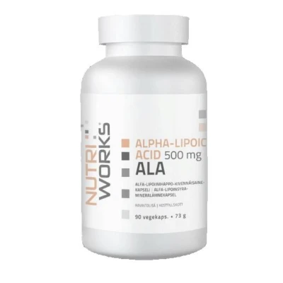 NutriWorks Alpha Lipoic Acid 500mg 90 kapslí