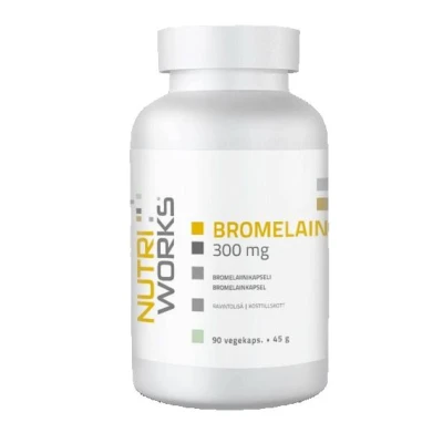 NutriWorks Bromelain 300mg 90 kapslí