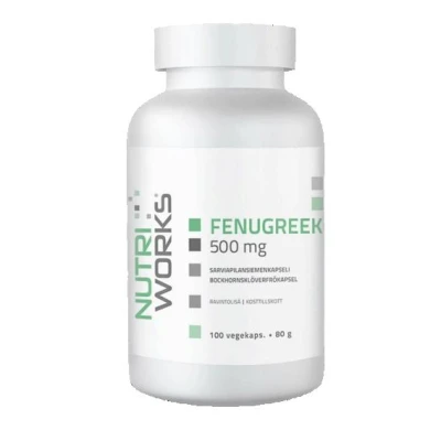 NutriWorks Fenugreek 500mg 100 kapslí