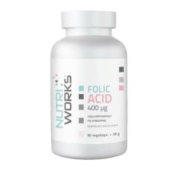NutriWorks Kyselina listová 400g 90 kapsúl