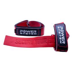 Power System Kožené trhačky na mrtvý tah Leather Straps 3320