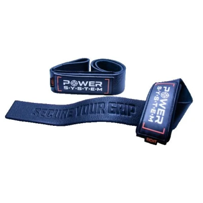 Power System Kožené trhačky na mrtvý tah Leather Straps 3320