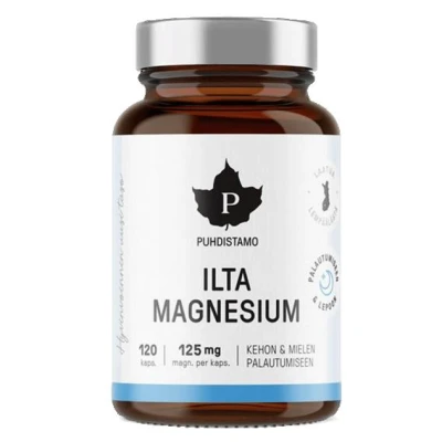 Puhdistamo Night Magnesium 120 kapslí