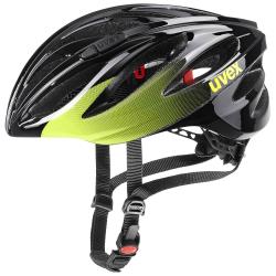 Uvex Boss Race Black-Lime 2022 cyklistická helma