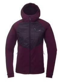 2117 of Sweden HAMMAL dámská fleecová mikina s kapucí, dark plum