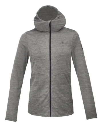2117 of Sweden HIDE dámská powerstretch mikina s kapucí, black melange 2117 of Sweden HIDE dámská powerstretch mikina s kapucí, black melange
