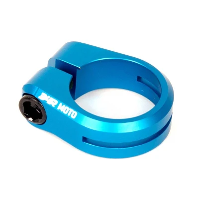 34R BMX Co. Objímka sedlovky BMX 34R 25,4 MOTO SEATCLAMP V2 full CNC modrá matná