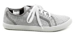 3F stříbrné plátěné tenisky 5FI-N