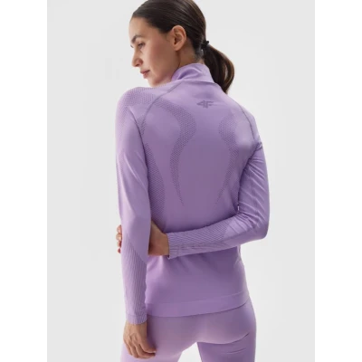 4f dámská mikina SEAMLESS UNDERWEAR-WAW24USEAF160-52S-LIGHT VIOLET