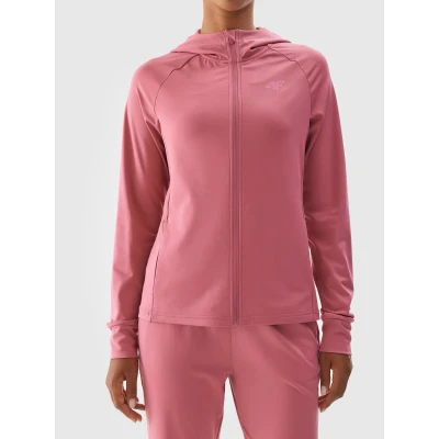 4f dámská mikina SWEATSHIRT FNK-WAW24TFSWF406-53S-DARK PINK